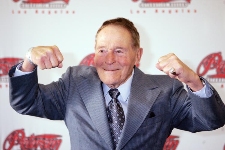 Jack LaLanne arrives at Petersen Automotive Museum's 2005 Cars and Stars Gala May 12, 2005 in Los Angeles, California. (Katy Winn/Getty Images)