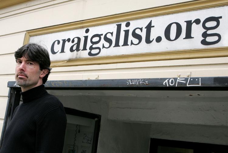 CENSORED: In this file photo, Craigslist CEO Jim Buckmaster poses in front of the Craigslist office in San Francisco. The company has agreed to remove its adult services section on its popular classified ads website under regulatory pressure. (Justin Sullivan/Getty Images)