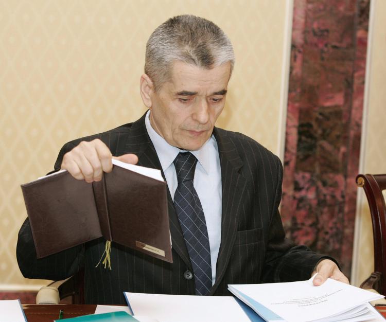 Russian Chief Epidemiologist Gennady Onishchenko. (Dmitry Astakhov/AFP/Getty Images)