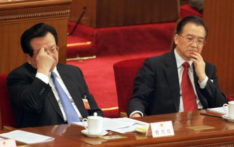 Wen Jiabao (right).  (Getty Images)