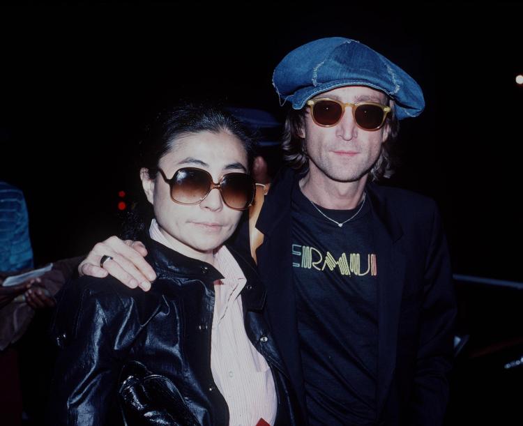 John Lennon (R) and Yoko Ono shortly before Lennon was murdered in New York on Dec. 8, 1980. (Brenda Chase/Newsmakers)