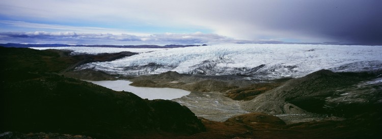 A melt water lake seen under a glacier east of Kangerlussuaq , Greenland in Sept., 2007. Scientists believe that Greenland, with its melting ice caps and disappearing glaciers, is an accurate thermometer of global warming. (Uriel Sinai/Getty Images) A melt water lake seen under a glacier east of Kangerlussuaq , Greenland in Sept., 2007. Scientists believe that Greenland, with its melting ice caps and disappearing glaciers, is an accurate thermometer of global warming. (Uriel Sinai/Getty Images)