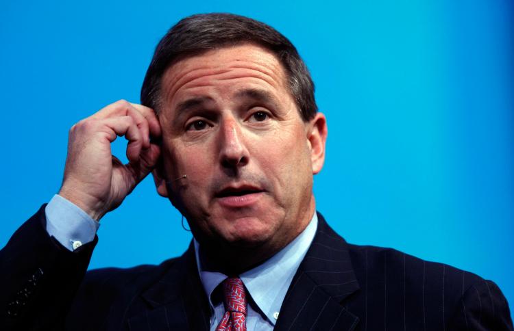 Former Hewlett-Packard Co. CEO Mark V. Hurd is reportedly being considered for a top post at Silicon Valley software giant Oracle Corp.  (Justin Sullivan/Getty Images)