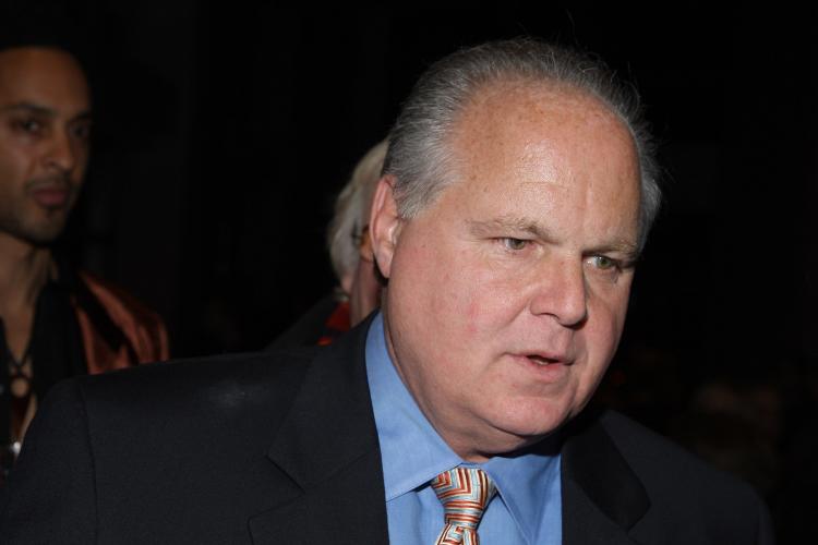 In this file photo, Rush Limbaugh attends the premiere of HBO's 'Bernard and Doris' at the Time Warner screening room in early 2008 in New York City. Rush Limbaugh was rushed to a hospital earlier this week after he had symptoms of a heart attack. (Stephen Lovekin/Getty Images)