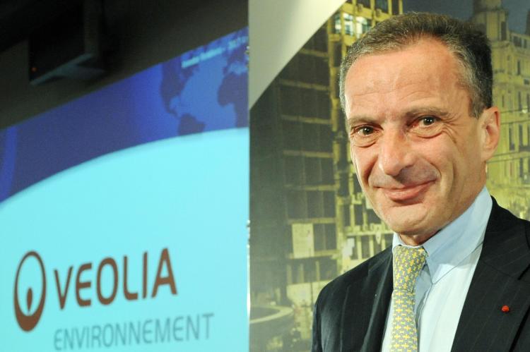 Chairman and chief executive officer of Veolia Environnement, Henri Proglio, poses, on March 7, 2008, in Paris, during the announcement of the group 2007 annual results.  (Martin Bureau/AFP/Getty Images)