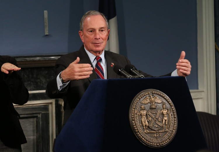  Mayor Bloomberg at a press conference, Nov. 7. (Spencer T Tucker) 