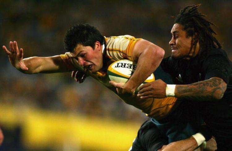 Deansâ�� coached Australian team has won five-from-fiveâ�¦The Wallabies Adam Ashley-Cooper is tackled by the All Blacksâ�� Rodney Soâ��Oialo last Saturday night July 26. (Matt King/Getty Images)