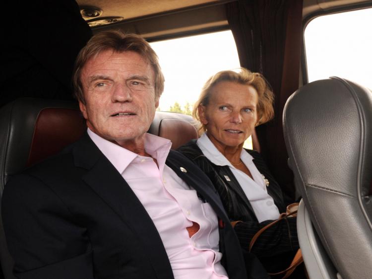 Former French Foreign Minister Bernard Kouchner (L), with his wife, French journalist Christine Ockrent. (Michel Gangne/AFP/Getty Images) Former French Foreign Minister Bernard Kouchner (L), with his wife, French journalist Christine Ockrent. (Michel Gangne/AFP/Getty Images)