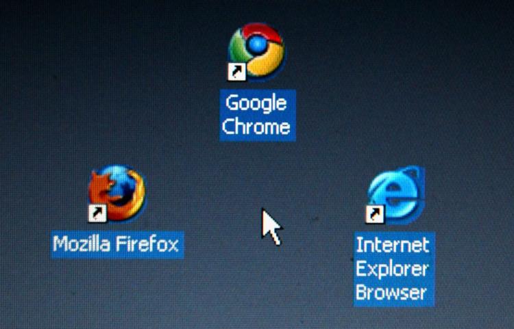 Three of the most popular web browsers vie for market share. (Alexander Hassenstein/Getty Images)