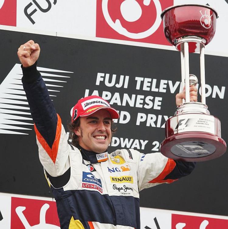 Fernando Alonso was victorious at the Japanese Grand Prix last Sunday October 12. (Mark Thompson/Getty Images)