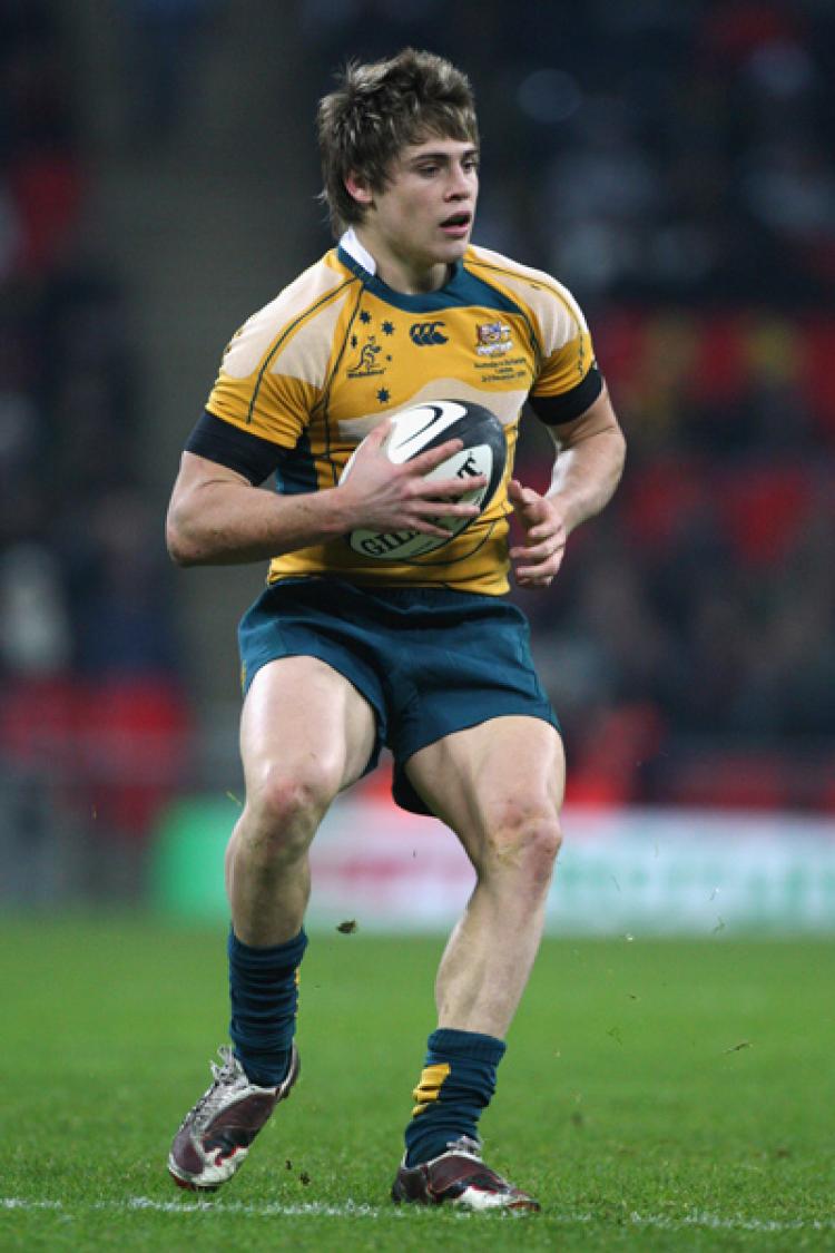 Find of the tourâ�¦Australiaâ��s James Oâ��Connor in action during the 1908â��2008 London Olympic Centenary match against invitational team The Barbarians at Wembley Stadium on December 3 in London (David Rogers/Getty Images)