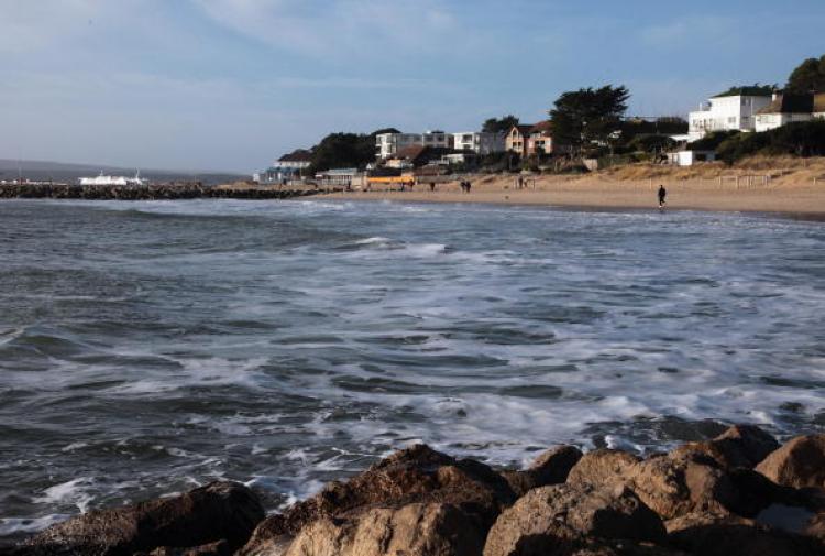 Sandbanks in Poole, near Bournmouth. Before the credit crunch the area was one of the most expensive on the planet. Properties sold for tens of millions of GBP. Since prices plunged, some homeowners have seen their homes repossesed. (Matt Cardy/Getty Images)