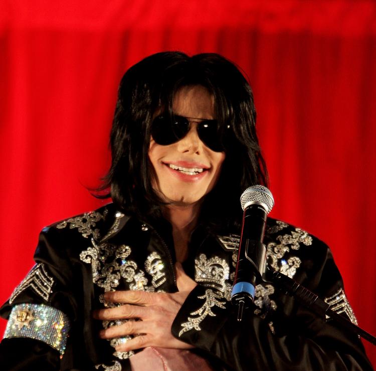 Michael Jackson attends a press conference to announce plans for a summer residency of concerts at the O2 Arena, Grenwich on March 5, 2009 in London, England. (Dave Hogan/Getty Images)