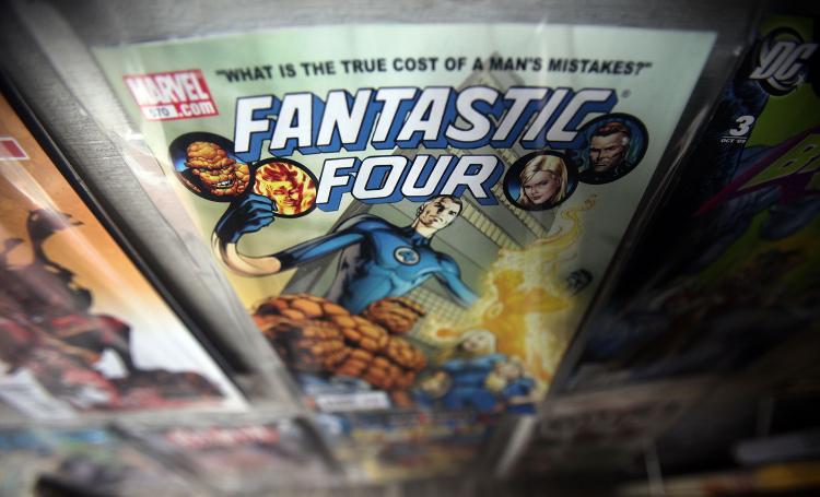 A Marvel Fantastic Four comic book is seen for sale at St. Mark's Comics August 31, 2009 in New York City.  (Mario Tama/Getty Images)