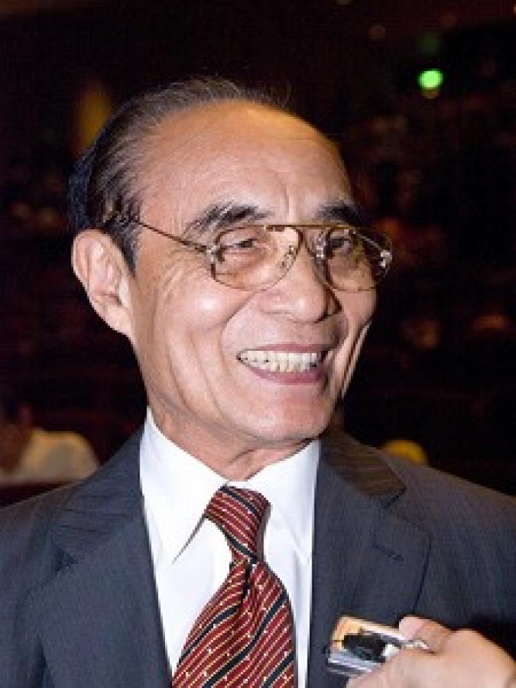 Lin Shau-Dai, chairman of the Polaris Securities Company. (Bohua Wu/The Epoch Times)