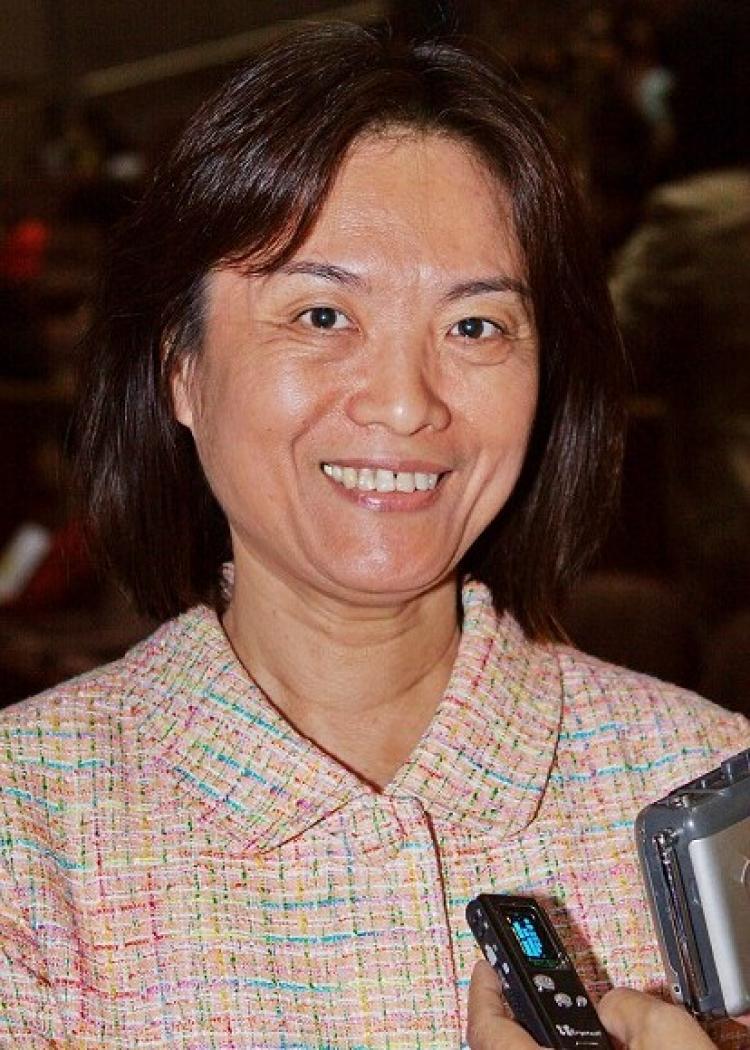Lu Shufen, chairwoman of Philharmonic Association in Chiayi City (Cheng Shunli/The Epoch Times)