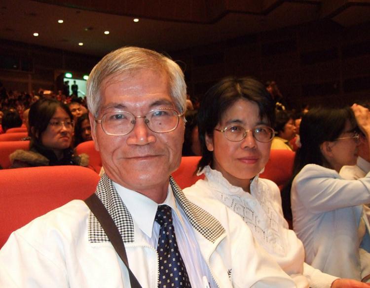 Mr. Liao Wenqing, deputy director-general of the Cultural Affairs Bureau of Kaohsiung County Government at the Shen Yun show  in Kaohsiung on March 17 (The Epoch Times)