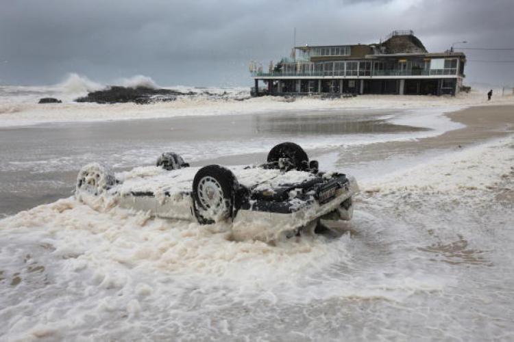 Second deluge this year. Heavy rain earlier this year caused trouble at Queensland Currumbin Surf Club, in May.   (Eddie Safarik/AFP/Getty Images)