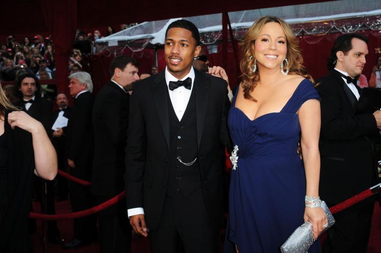Mariah Carey and husband Nick Cannon arrive at the 82nd Annual Academy Awards held at Kodak Theatre on March 7 in Hollywood. (Jason Merritt/Getty Images)