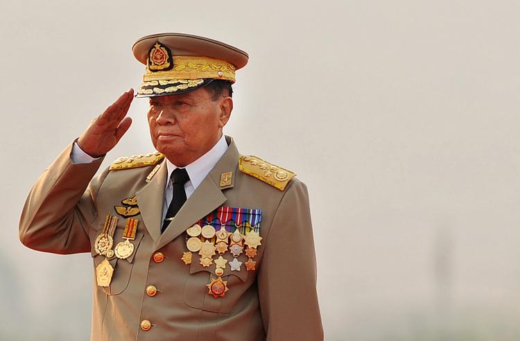 Burmese General Than Shwe's military have a secret nuclear weapons program, which a former IAEA inspector says should not be ignored by the international community. (Christophe Archambault/AFP/Getty Images)