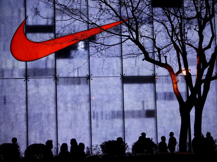 a Nike store on the Nanjing Road