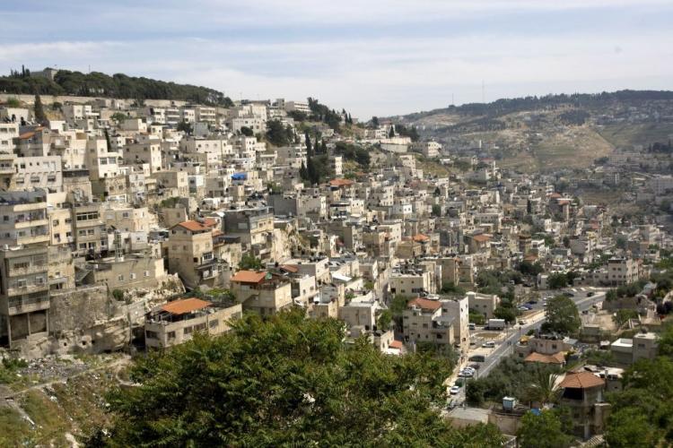 A picture of the east Jerusalem neighborhood of Silwan on April 28. Silwan is a hotly contested area of east Jerusalem with dozens of Arab houses slated for demolition by the city for lack of building permits . (Ahmad Gharabli/AFP/Getty Images )