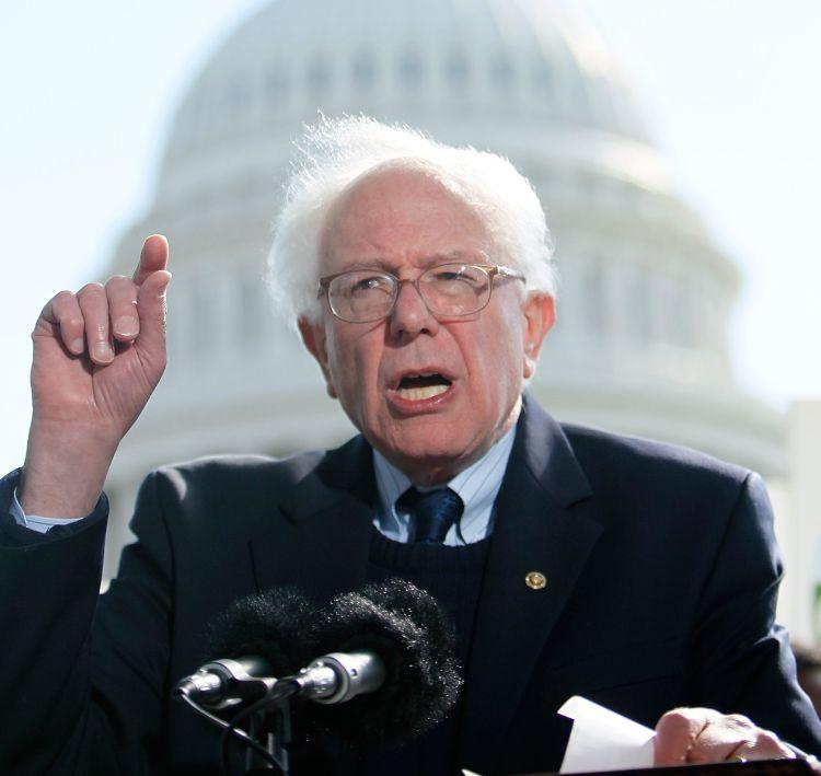 U.S. Sen. Bernard Sanders (I-VT) speaks during a news conference April 28, 2010 on Capitol Hill in Washington, DC. (Alex Wong/Getty Images)