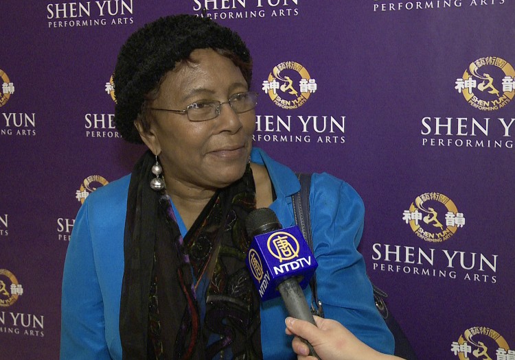 Jessie Collins attends Shen Yun Performing Arts at Lincoln Center's David H. Koch Theater on Sunday afternoon. (Courtesy of NTD Television)