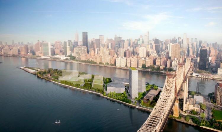  A rendering of Cornell University's applied sciences campus, planned to open on Roosevelt Island in 2017. (Courtesy of Kilograph 2012)