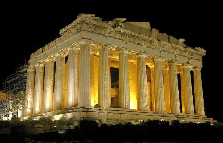 The temple of Parthenon. (Milos Bicanski/Getty Images)