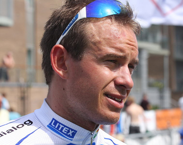 Katusha rider Alexander Kristoff sprinted to his first international victory in Stage 3a of the Driedaagse De Panne. (Wikimedia)