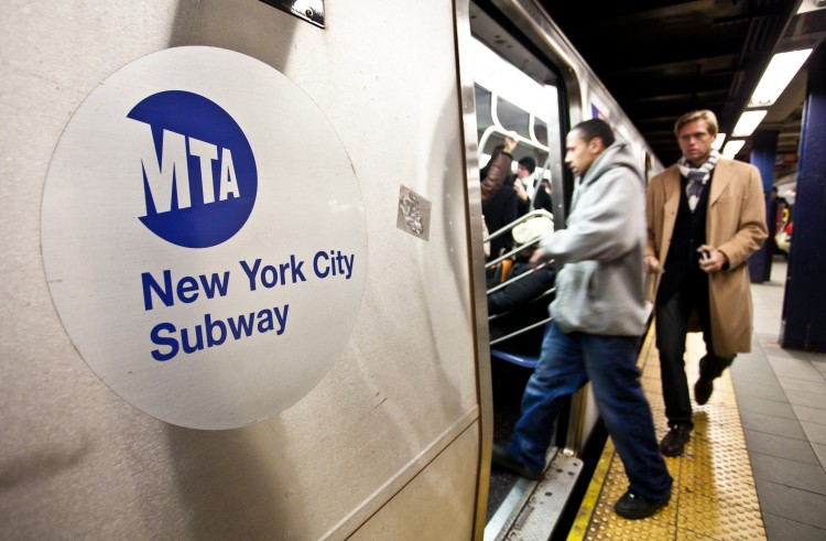 The MTA logo on a subway car. Almost 3,000 preventable delays occurred on subway lines in 2011 a new report found. (Amal Chen/The Epoch Times) 