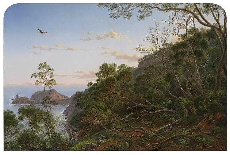 Tea Trees near Cape Schanck, Victoria 1865 by Eugene von Guerard (born Austria 1811, lived in Australia 1852-82, Europe 1882-1901, died England 1901).