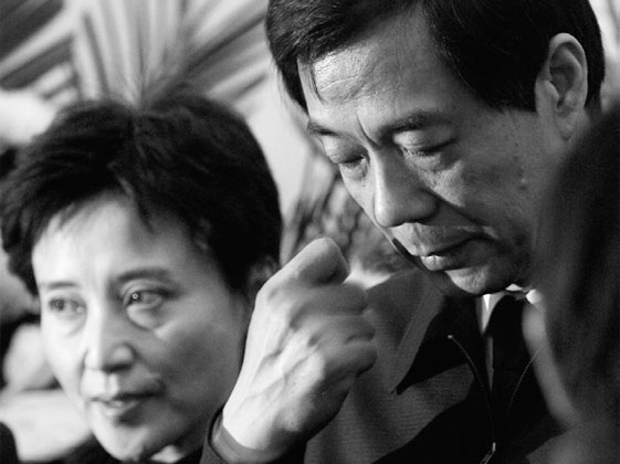 Ousted Bo Xilai and his wife Gu Kailai.