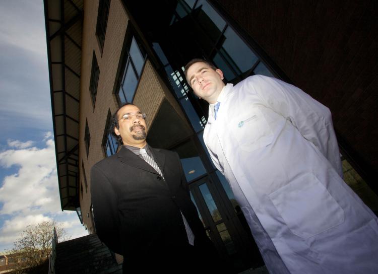 Dr. Syed Ansar Md. Tofail, Project Coordinator and John Mulcahy Project Manager of University of Limerick MRSA project (Emma Jervis, Press22)
