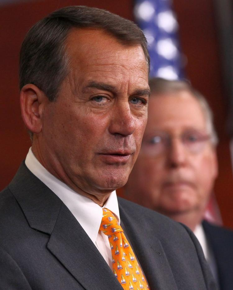 OPPOSITION: U.S. House Minority Leader John Boehner (R-Ohio) has said that the Republicans will seek to block passage of the Obama administration's universal health care bill in Congress. (Tim Sloan/AFP/Getty Images)