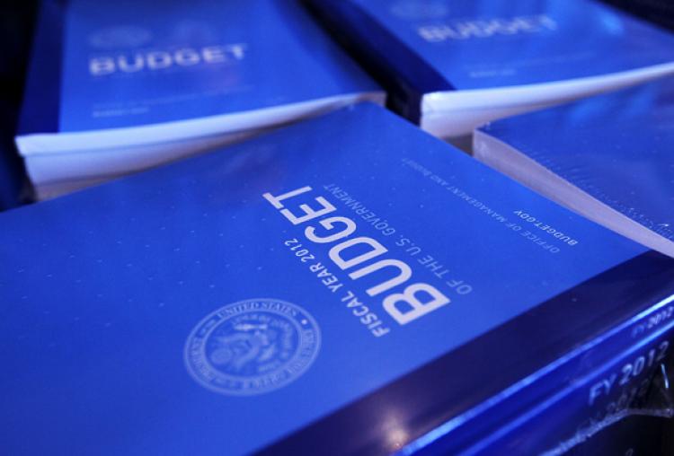 BUDGET 2012: Copies of the proposed federal budget of FY 2012 are seen at the Government Printing Office Feb. 14 in Washington. (Alex Wong/Getty Images)