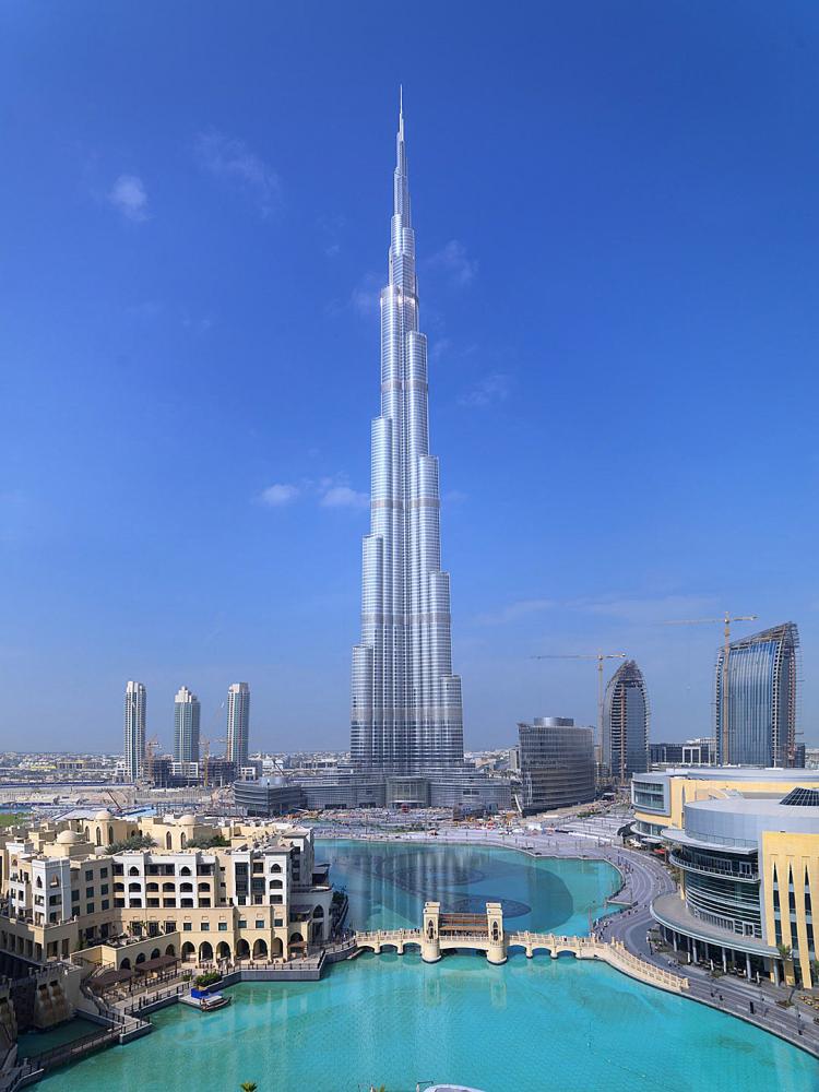 Reaching 2,717 feet  into the sky, the Burj Khalifa is the world's tallest building. (Image courtesy of Emaar Properties)