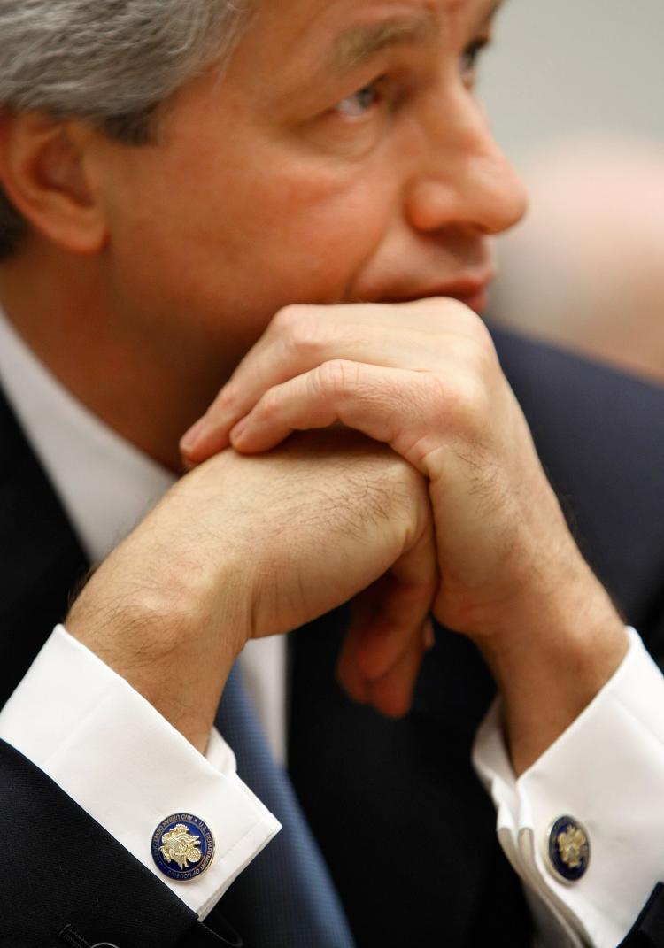 JPMorgan Chase, CEO Jamie Dimon during a hearing on Capitol Hill. (By Antonio Perez/Epoch Times Staff )