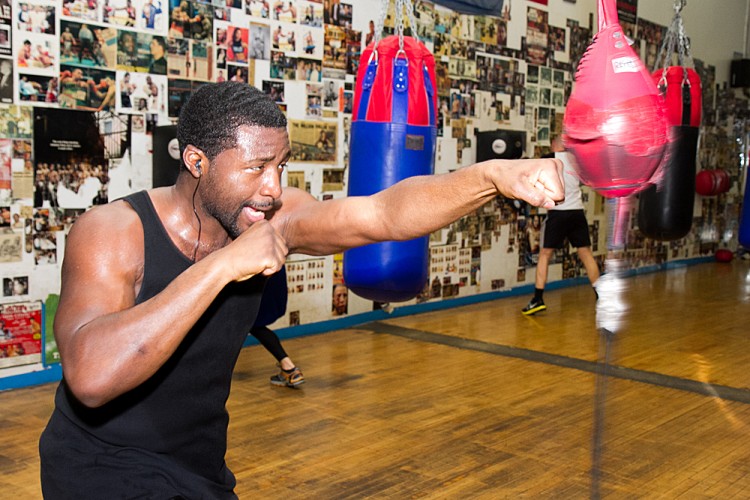 Maurice Hood trains at the Church Street Boxing Gym