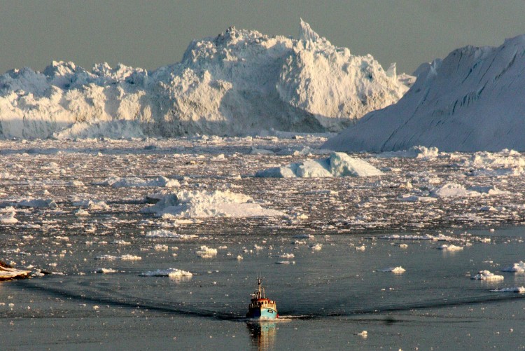 Greenland ice melting