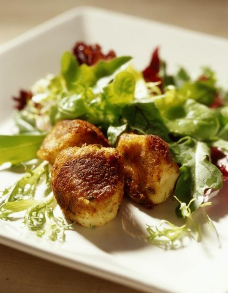 These fritters are pan-fried rather than deep-fried. (Diane Padys/Getty Images)