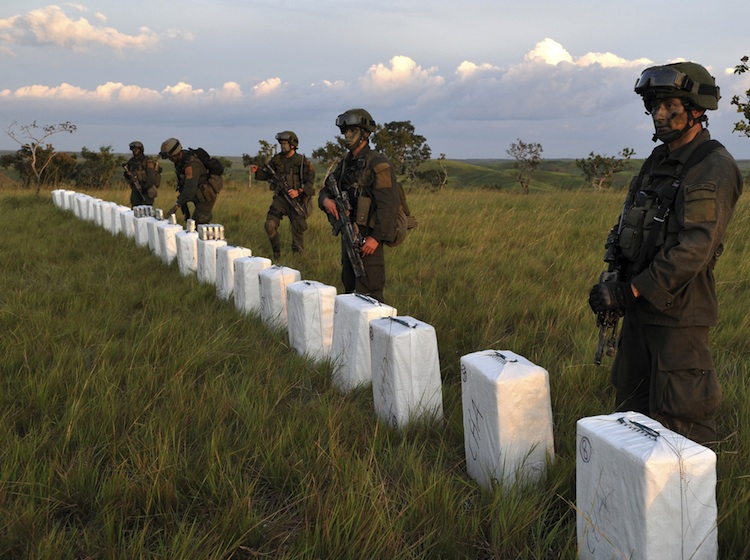 Colombian anti-narcotics police 