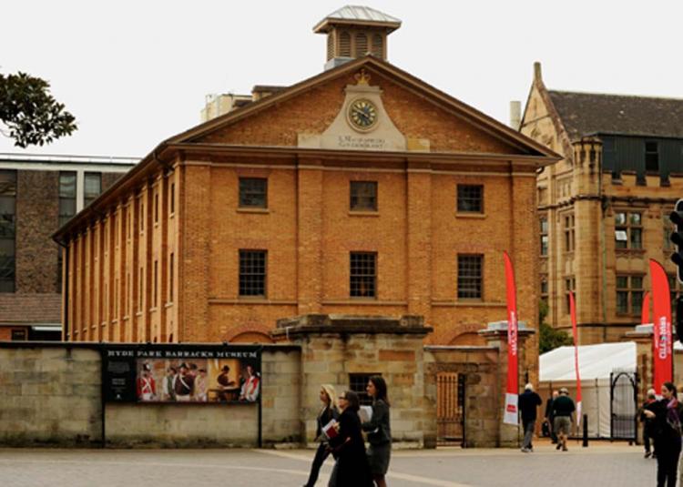 Hyde Park Barracks Museum, an Australian convict-era site, in Sydney. Now the convict wharf that welcomed the Second Fleet has been rediscovered. (GREG WOOD/AFP/Getty Images)