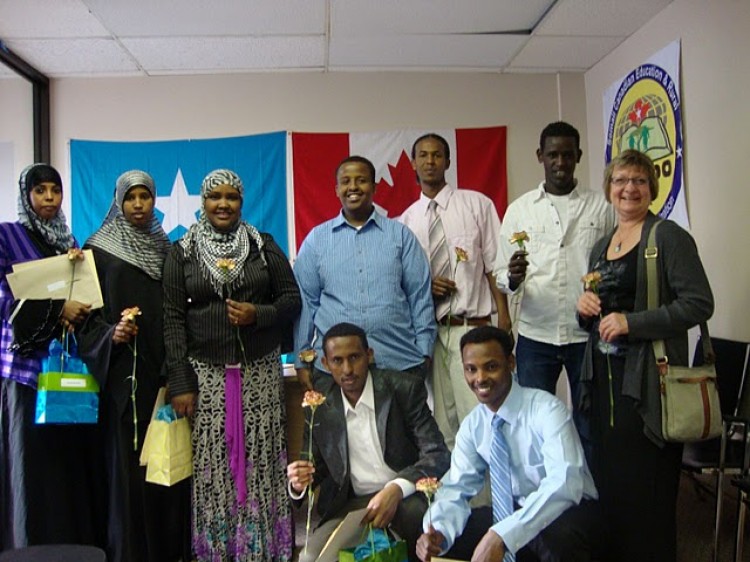 Students at the Somali Canadian Education and Rural Development Organization in Edmonton. (Courtesy of Scerdo)