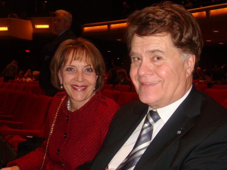 Member of Parliament Bernard Patry and his wife, Francoise Patry, attended Shen Yun Performing Arts at Place Des Arts on Friday night.  (Dongyu Teng/The Epoch Times)
