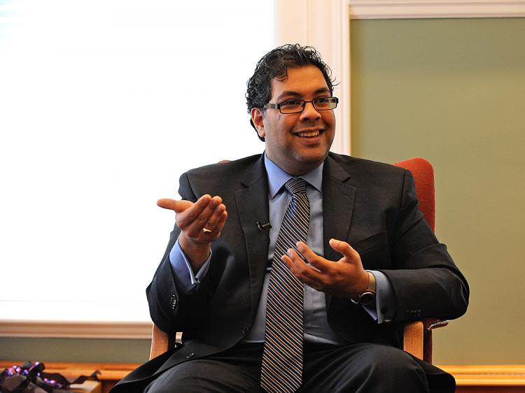 Calgary Mayor Naheed Nenshi says being mayor means asking himself whether his actions are guided by ego or the best interests of the city. (Jerry Wu/The Epoch Times)