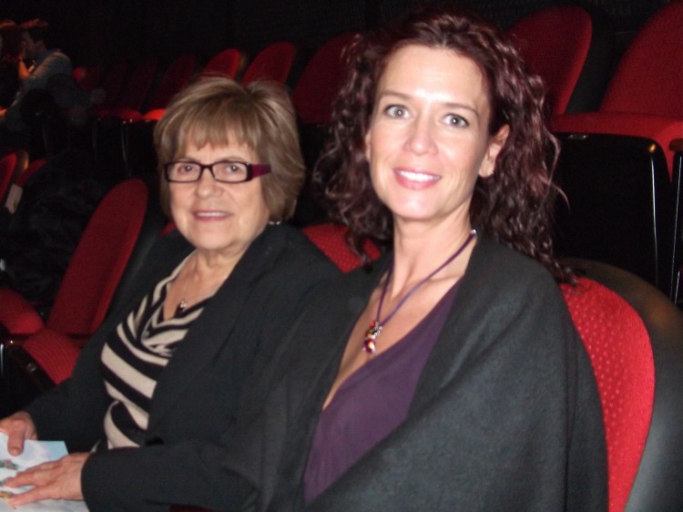 Robin Roberts (R) and  her mother-in-law, Marta Zelada, at Shen Yun
