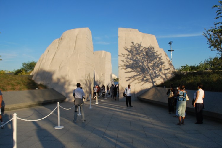 Martin Luther King's memorial on the National Mall. (Ronny Dory/Epoch Times Staff)