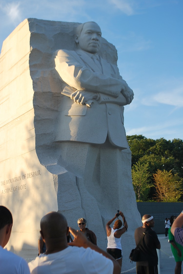 Martin Luther King's memorial on the National Mall. (Ronny Dory/Epoch Times Staff)